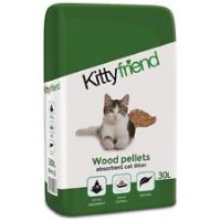 Kittyfriend (Sanicat) Wood Pellets Cat Litter 30ltr - Free Next Day Delivery