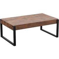 AVF Ridgewood Chunky Rustic Living room Coffee Table - Dark Wood