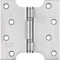 Smith & Locke Satin Stainless Steel Grade 13 Fire Rated Parliament Hinges 102x102mm 2 Pack (7594J)