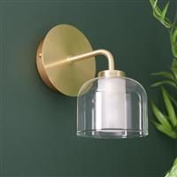 Shore Light Ava Metal & Glass Wall Light - Gold