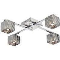 Very Home Kube 4-Light Bar Semi-Flush Ceiling Light Fitting