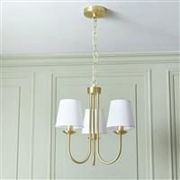 Shore Light Didcot Metal 3 Light Pendant Light - Gold