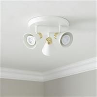 Camber Lighting Burton Metal Spotlight Plate - White & Gold