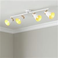 Camber Lighting Olivia Metal 4 Light Spotlight Bar - White