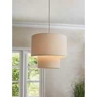 Very Home Boucle 2-Tier Easy-Fit Lightshade In White