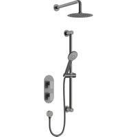 Bristan Frammento Recessed Dual Control Mixer Shower - Brushed Anthracite