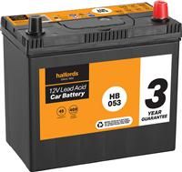 Halfords Hb053 Lead Acid 12V Car Battery 3 Year Guarantee