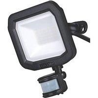 Luceco Castra Outdoor LED Floodlight With PIR Sensor Black 20W 2400lm (179KJ)