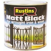 Rustins BLAM250 250ml Paint - Matt Black