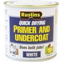 Rustins Quick Dry Primer + Undercoat(Does both jobs!) White or Grey 250/500ml/1L