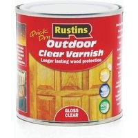 Rustins EAVG250 250ml Outdoor Varnish Gloss - Clear