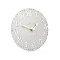 Thomas Kent Arabic Mantel Clock, 6", Dove Grey