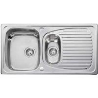 Leisure Sinks Euroline 950x508mm 1.5 Bowl 1-Tap Sink - Chrome