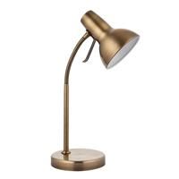 Amalfi Reading Task Table Lamp USB 7W SW - Antique Brass Finish