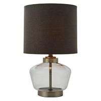 Endon Zen Table Lamp, Grey Smoke