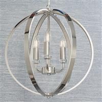 Endon Ritz 3 Light Ceiling Fitting Chrome Chrome