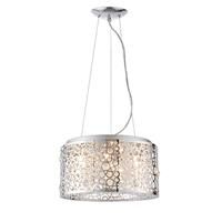 Endon Fayola - 6 Light Indoor Pendant Light Chrome Plate & Clear Crystal 81975