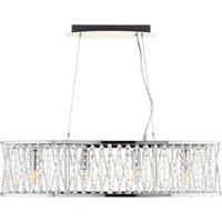 Marissa 4-Light Chrome Linear Ceiling Pendant