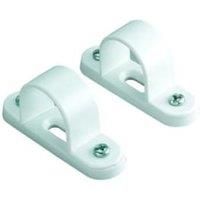 Wickes Conduit Spacer Bar Saddle - White 25mm Pack of 2