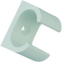 Wickes Oval Conduit Clip - White 16mm Pack of 5