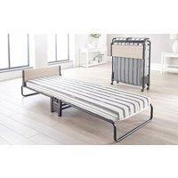 JAY-BE Revolution Folding Bed with Airflow Fibre Mattress with Powder Coat, Black, Single, 77 cm