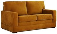 Jay-Be Urban Sofa Bed With E-pocket Mattress - Two Seater - Luxe Velvet Saffron