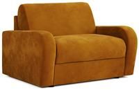 Jay-Be Deco Snuggler Sofa Bed With E-sprung Mattress - Luxe Velvet Saffron