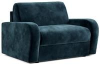 Jay-Be Deco Snuggler Sofa Bed With E-sprung Mattress - Luxe Velvet Airforce