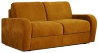 Jay-Be Deco Sofa Bed With E-sprung Mattress - Two Seater - Luxe Velvet Saffron