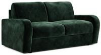 Jay-Be Deco Velvet 2 Seater Sofa Bed - Dark Green