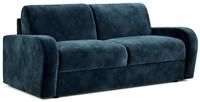 Jay-Be Deco Sofa Bed With E-sprung Mattress - Three Seater - Luxe Velvet Airforce