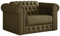 Jay-Be Chesterfield Fabric Cuddle Sofa Bed - Sage Green