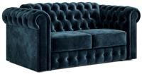 Jay-Be Chesterfield Velvet 2 Seater Sofa Bed - Ink Blue