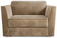 Jay-Be Elegance Velvet Chair Sofa Bed - Beige