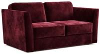 Jay-Be Elegance Velvet 2 Seater Sofa Bed - Burgundy