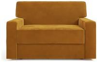 Jay-Be Linea Velvet Cuddle Sofa Bed - Gold