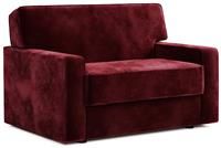 Jay-Be Linea Velvet Cuddle Sofa Bed - Burgundy