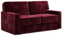 Jay-Be Linea Velvet 2 Seater Sofa Bed - Burgundy