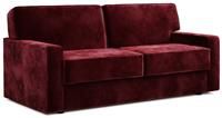 Jay-Be Linea Velvet 3 Seater Sofa Bed - Burgundy