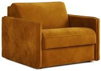 Jay-Be Slim Velvet Cuddle Chair Sofa Bed - Gold