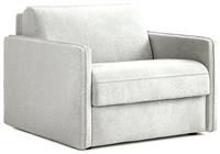 Jay-Be Slim Fabric Cuddle Sofa Bed - Light Grey