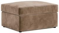 Jay-Be Velvet Footstool Sofa Bed - Beige