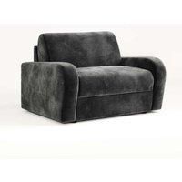 Jay-Be Deco Snuggler Sofa Bed With E-sprung Mattress - Luxe Velvet Steel