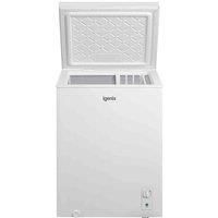 Igenix IGCF0150W Freestanding Chest Freezer 142 Litre Capacity with Freezer Basket, Suitable for Outbuildings and Garages, White