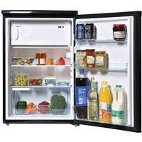 Freestanding Under Counter Fridge, 109 Litre, 55 cm Wide, Black, Igenix IG155B