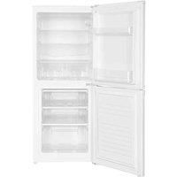 Statesman F13552W Freestanding 50/50 Fridge Freezer with 3 clear Freezer Drawers, 3 Adjustable Glass Shelves, 2 Salad Drawers, 114L Fridge, 71L Freezer, 55 cm Wide, White