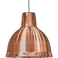 MiniSun Ceiling Light Shade - Industrial Copper Metal Dome Living Room Pendant