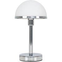 Glass Dome Touch Table Lamp Dimmable Polished Chrome Lighting Bedside Light