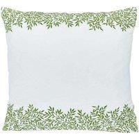 Morris & Co Lemon Tree Leaf Green Bedding Range (Large Square Embroidered Pillowcase 65cm)