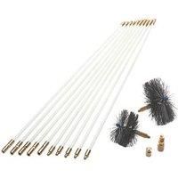 Bailey Flexible Nylon Pro Pack Chimney Flue Sweep & Drain Rod Set 10m